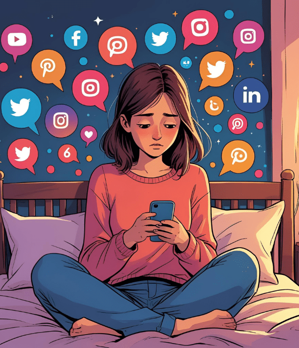 impact of Social Media on adolescent's mental health